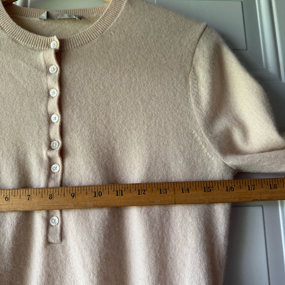 Everlane Women's Cashmere Pullover Half Button-Up Sweater - Picture 4 of 7